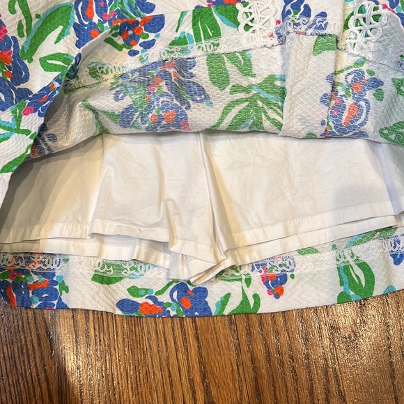 Lilly Pulitzer Jarvey Skort Honeycomb Pique Fresh Cut Blue Bonnet size 10 - Picture 5 of 8